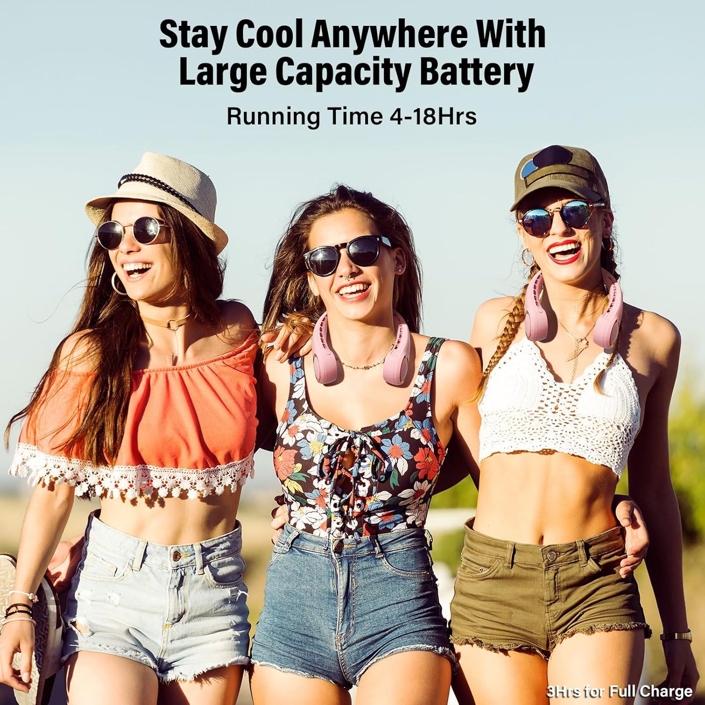Bladeless Neck Fan – USB Rechargeable Personal Cooling Fan