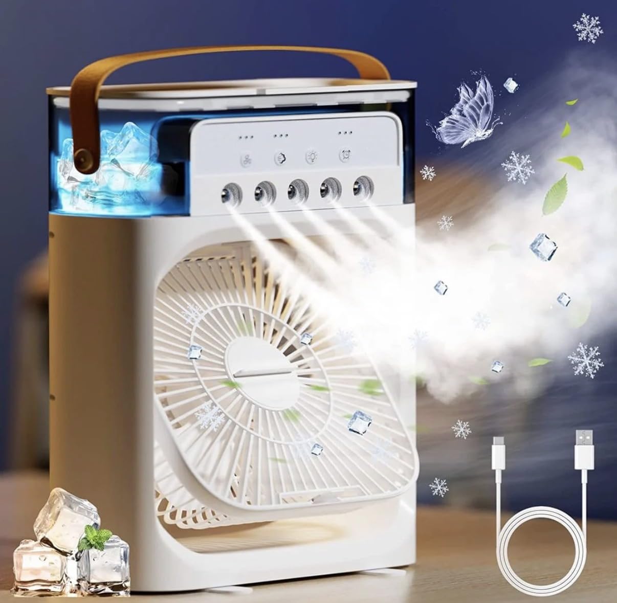 Mini Mist Air Cooler Fan – Portable Personal Air Conditioner