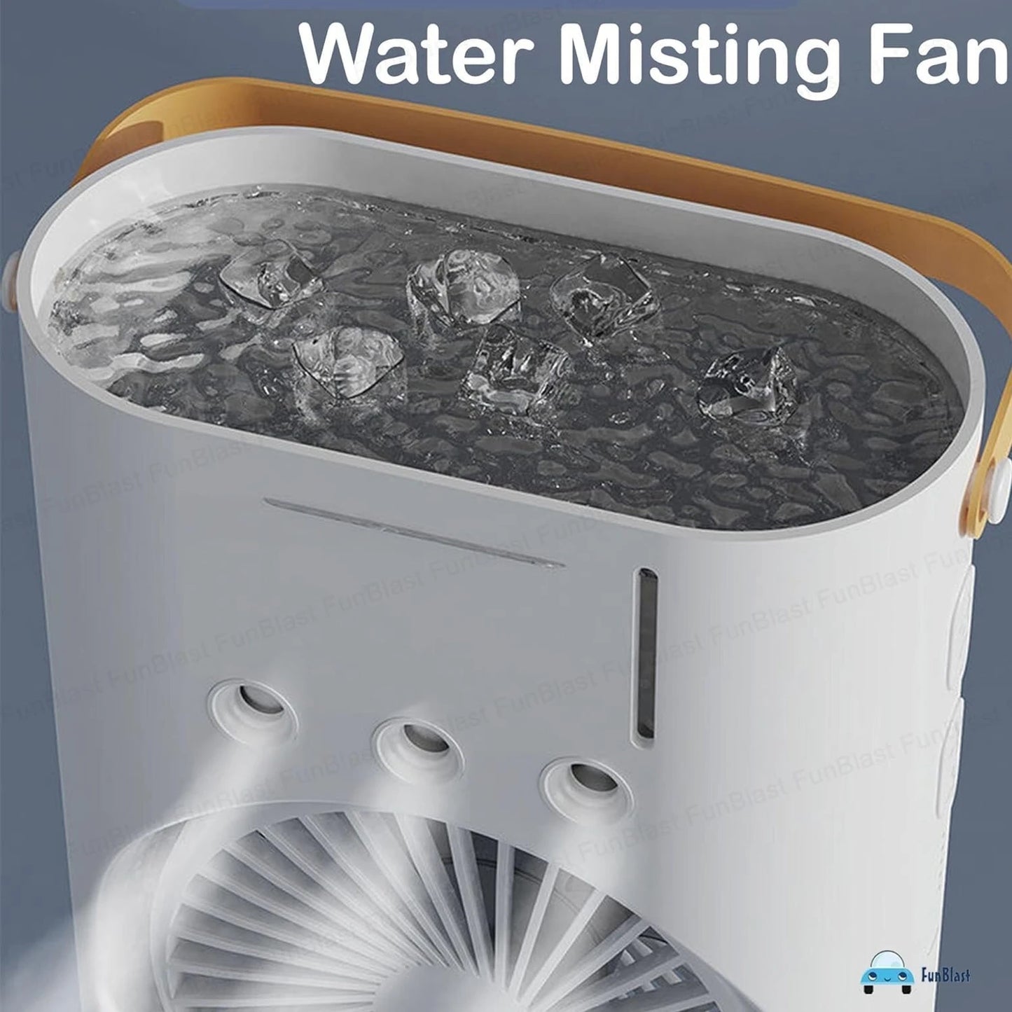 Portable Mist Fan with LED Light – Multicolour