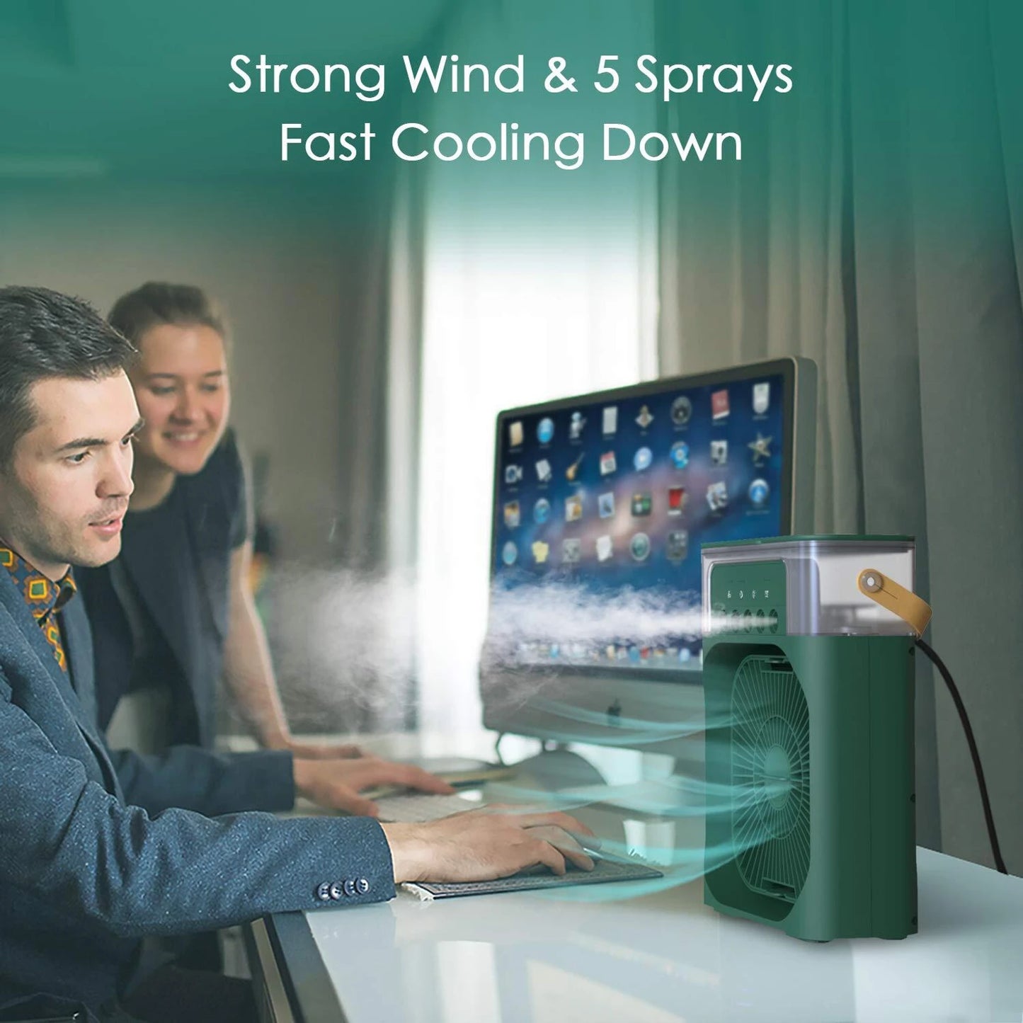 Mini Mist Air Cooler Fan – Portable Personal Air Conditioner