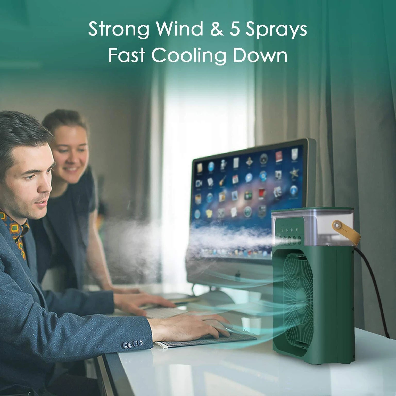 Mini Mist Air Cooler Fan – Portable Personal Air Conditioner