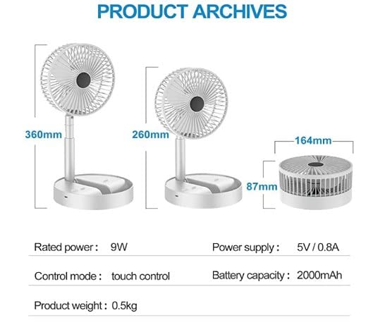 Rechargeable Mini Table Fan