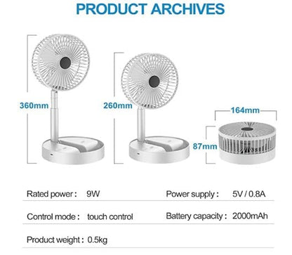 Rechargeable Mini Table Fan