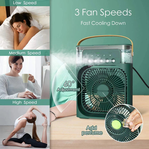 Mini Mist Air Cooler Fan – Portable Personal Air Conditioner
